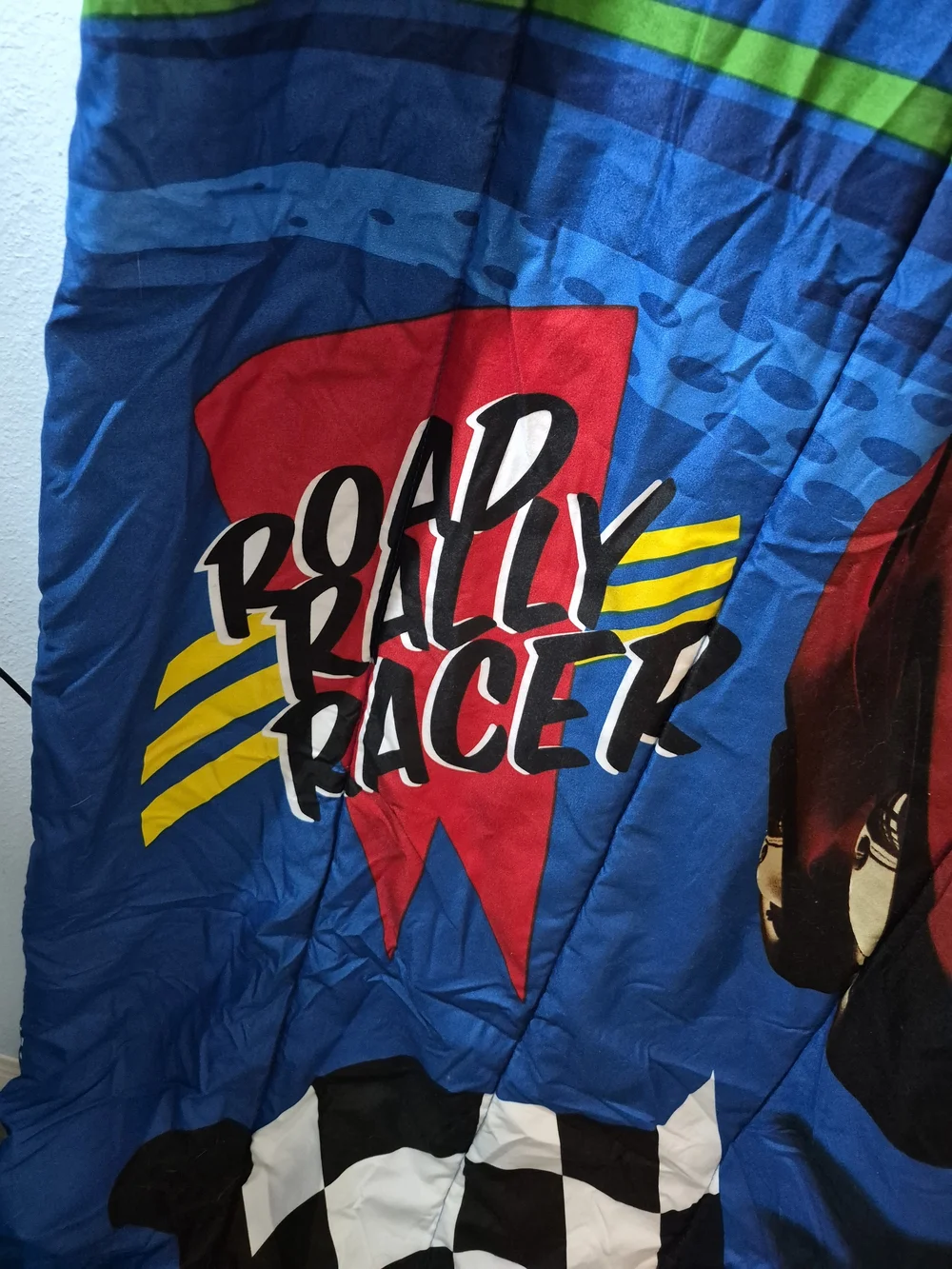 Disney Mickey Road Racer Blue & Red Kids Throw Blanket